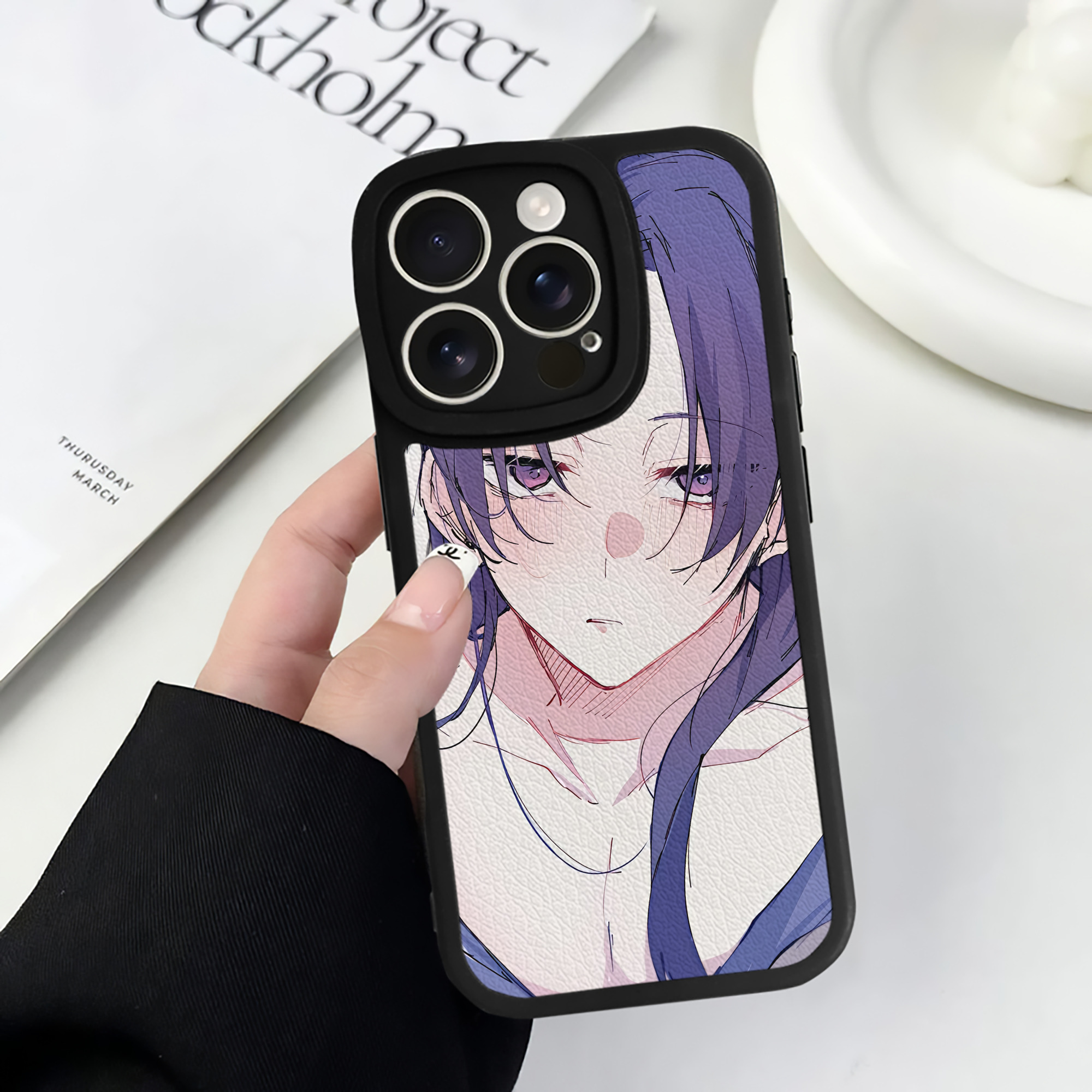 （画像用） 薬屋のひとりごと The Apothecary Diaries 【iPhone 16シリーズ対応】シリコンスマホケース（レザー調） 材質：シリコン
